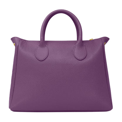 Borsa Donna a Mano con Tracolla, In Vera Pelle Morbida, Made in Italy, Modello Ada Parubi Borse - vista 124