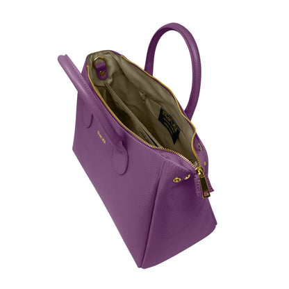 Borsa Donna a Mano con Tracolla, In Vera Pelle Morbida, Made in Italy, Modello Ada Parubi Borse - vista 125