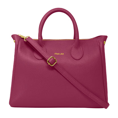 Borsa Donna a Mano con Tracolla, In Vera Pelle Morbida, Made in Italy, Modello Ada Parubi Borse - vista 140