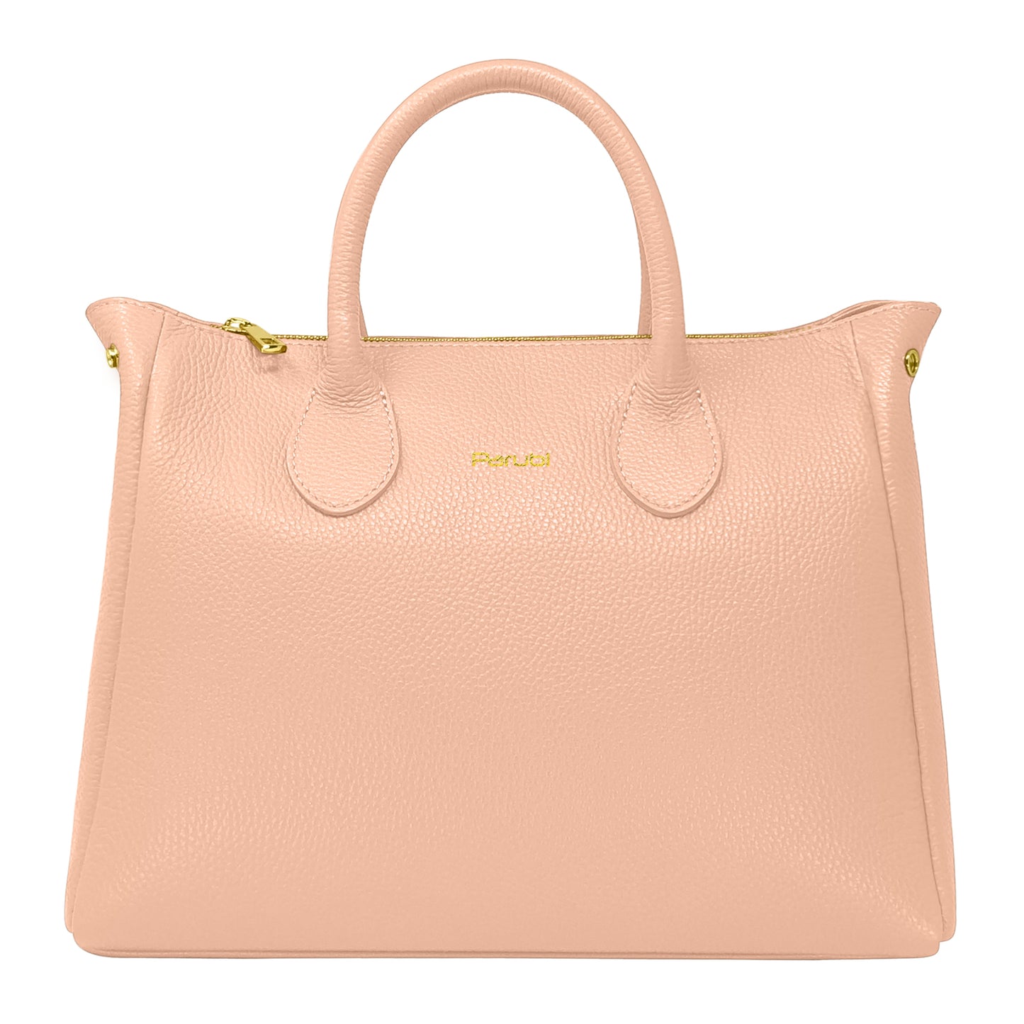 Borsa Donna a Mano con Tracolla, In Vera Pelle Morbida, Made in Italy, Modello Ada Parubi Borse Rosa Cipria - vista 13