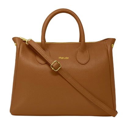 Borsa Donna a Mano con Tracolla, In Vera Pelle Morbida, Made in Italy, Modello Ada Parubi Borse - vista 74