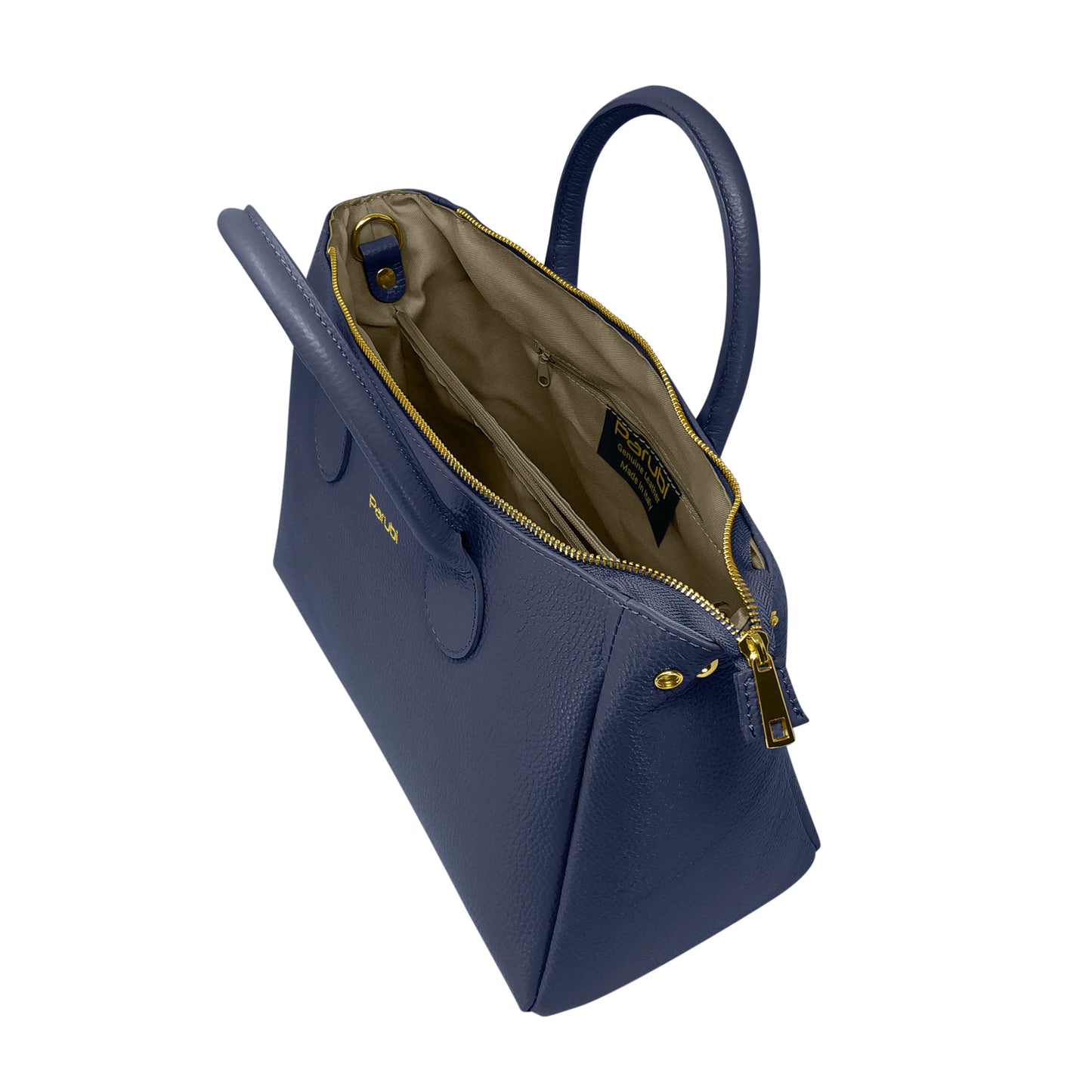 Borsa Donna a Mano con Tracolla, In Vera Pelle Morbida, Made in Italy, Modello Ada Parubi Borse - vista 53