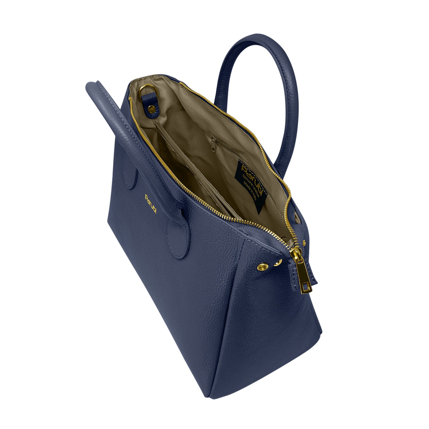 Borsa Donna a Mano con Tracolla, In Vera Pelle Morbida, Made in Italy, Modello Ada Parubi Borse - vista 53