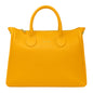 Borsa Donna a Mano con Tracolla, In Vera Pelle Morbida, Made in Italy, Modello Ada Parubi Borse Giallo - vista 61