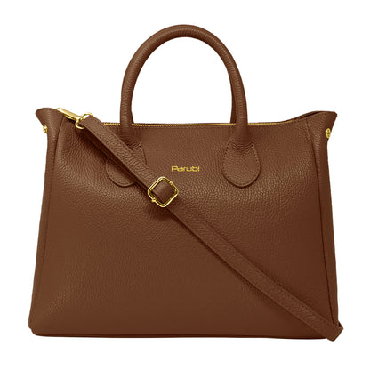 Borsa Donna a Mano con Tracolla, In Vera Pelle Morbida, Made in Italy, Modello Ada Parubi Borse - vista 152