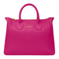 Borsa Donna a Mano con Tracolla, In Vera Pelle Morbida, Made in Italy, Modello Ada Parubi Borse Fucsia - vista 115