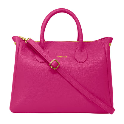 Borsa Donna a Mano con Tracolla, In Vera Pelle Morbida, Made in Italy, Modello Ada Parubi Borse - vista 116