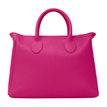 Borsa Donna a Mano con Tracolla, In Vera Pelle Morbida, Made in Italy, Modello Ada Parubi Borse - vista 118