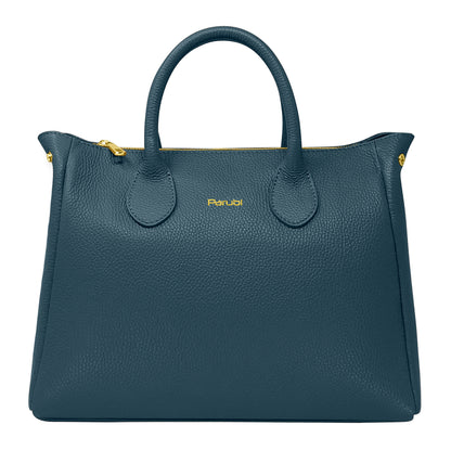 Borsa Donna a Mano con Tracolla, In Vera Pelle Morbida, Made in Italy, Modello Ada Parubi Borse Ottanio - vista 133