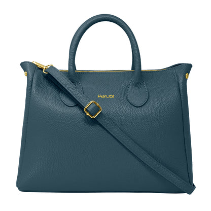 Borsa Donna a Mano con Tracolla, In Vera Pelle Morbida, Made in Italy, Modello Ada Parubi Borse - vista 134