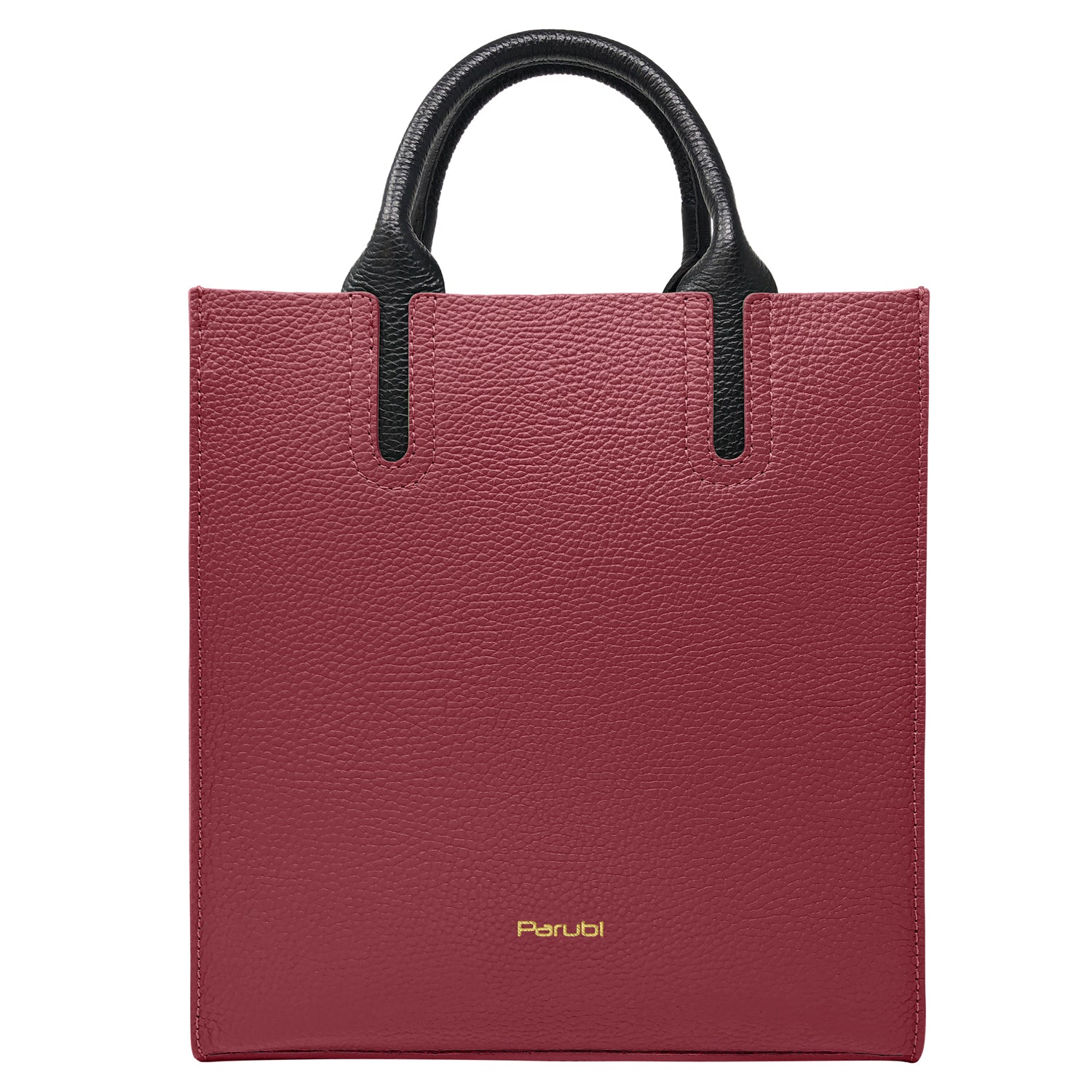 Borsa Donna a Mano con Tracolla, In Vera Pelle Morbida, Made in Italy, Modello Clizia Parubi Borse Bordeaux - vista 153