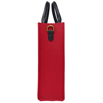 Borsa Donna a Mano con Tracolla, In Vera Pelle Morbida, Made in Italy, Modello Clizia Parubi Borse - vista 139