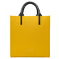 Borsa Donna a Mano con Tracolla, In Vera Pelle Morbida, Made in Italy, Modello Clizia Parubi Borse Giallo - vista 33