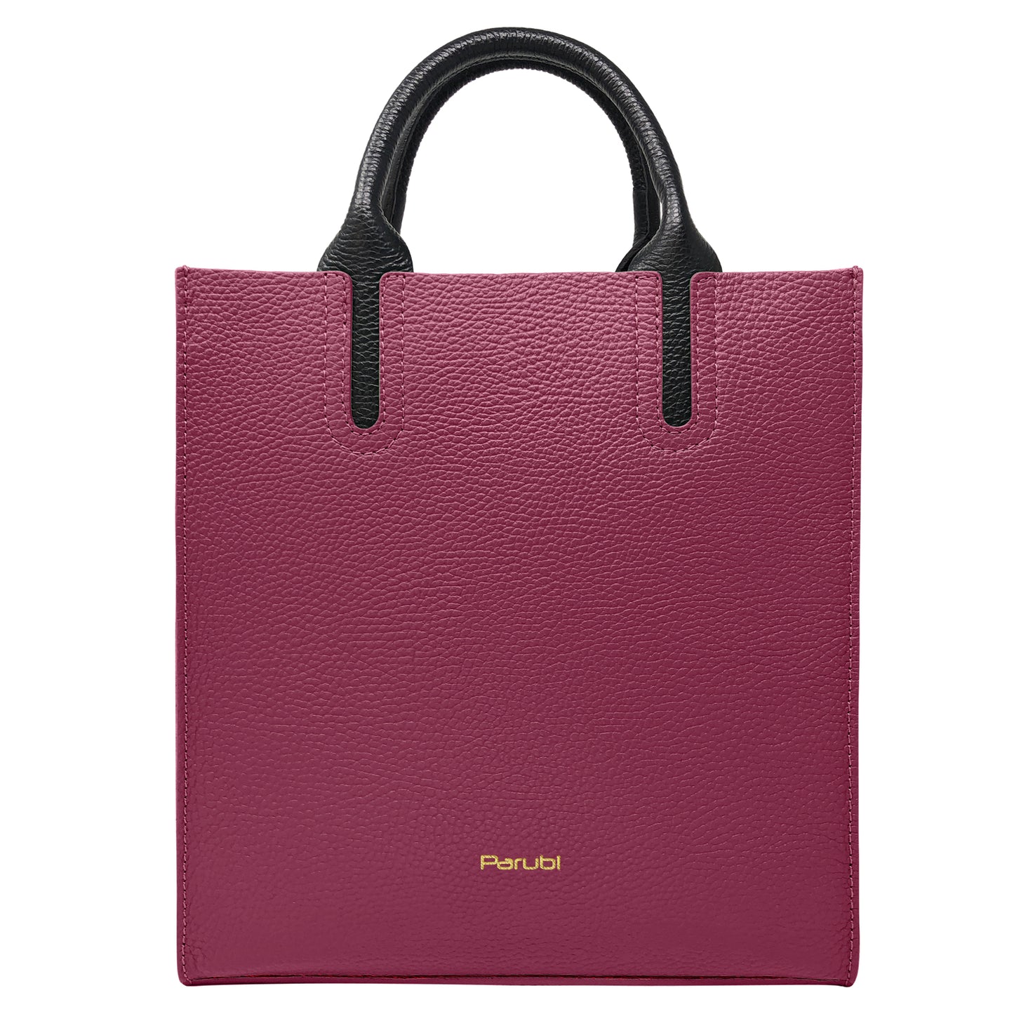 Borsa Donna a Mano con Tracolla, In Vera Pelle Morbida, Made in Italy, Modello Clizia Parubi Borse Porpora - vista 145