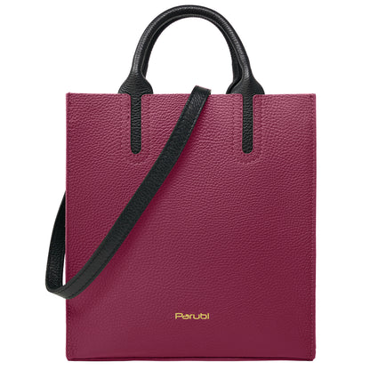 Borsa Donna a Mano con Tracolla, In Vera Pelle Morbida, Made in Italy, Modello Clizia Parubi Borse - vista 149