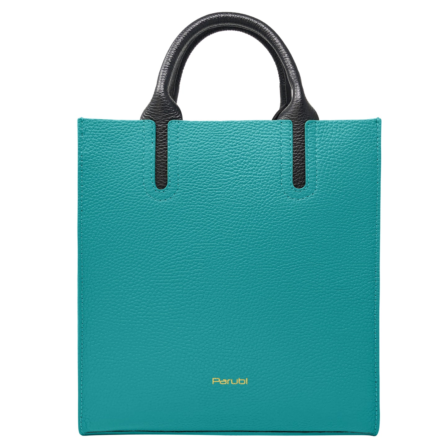 Borsa Donna a Mano con Tracolla, In Vera Pelle Morbida, Made in Italy, Modello Clizia Parubi Borse Turchese - vista 65