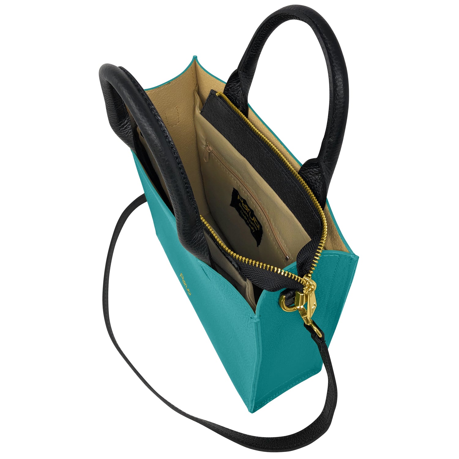 Borsa Donna a Mano con Tracolla, In Vera Pelle Morbida, Made in Italy, Modello Clizia Parubi Borse - vista 71