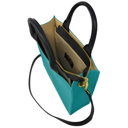 Borsa Donna a Mano con Tracolla, In Vera Pelle Morbida, Made in Italy, Modello Clizia Parubi Borse - vista 71