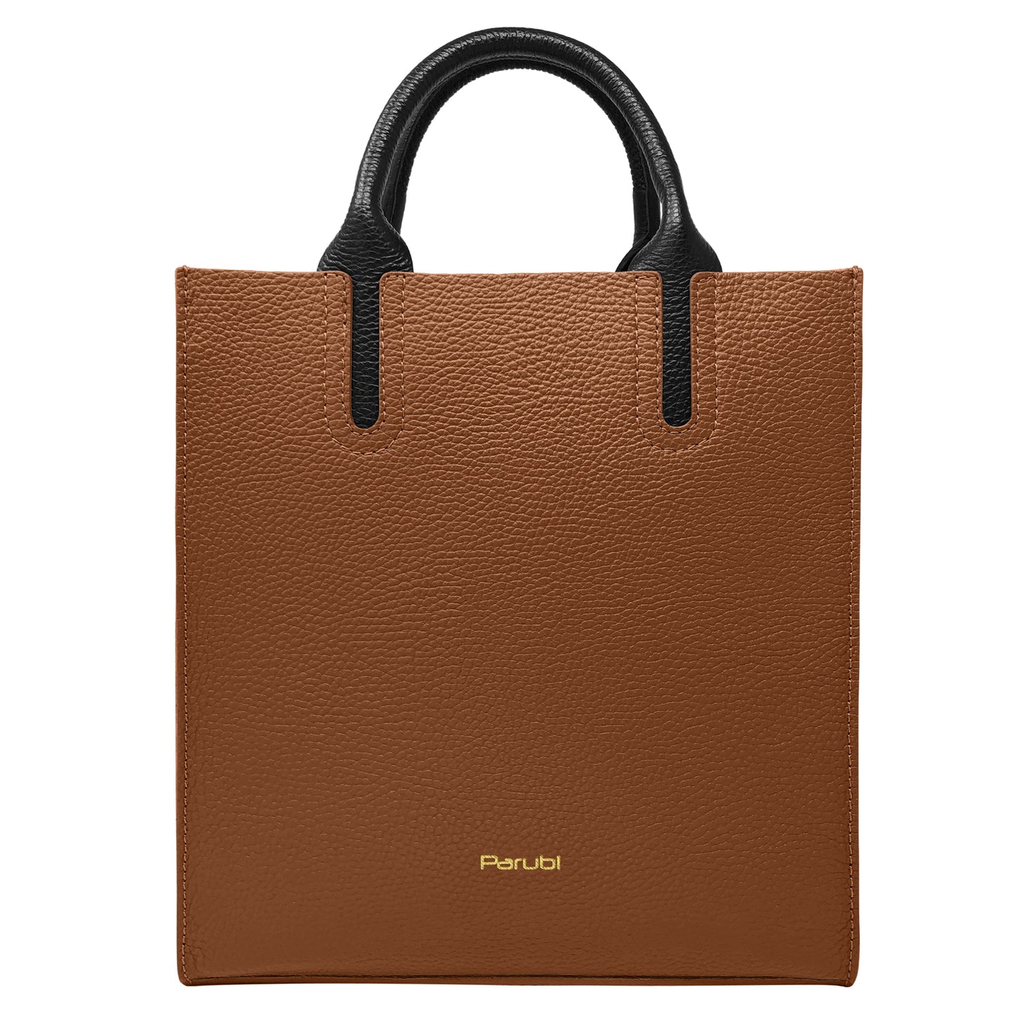 Borsa Donna a Mano con Tracolla, In Vera Pelle Morbida, Made in Italy, Modello Clizia Parubi Borse Marrone Chiaro - vista 113