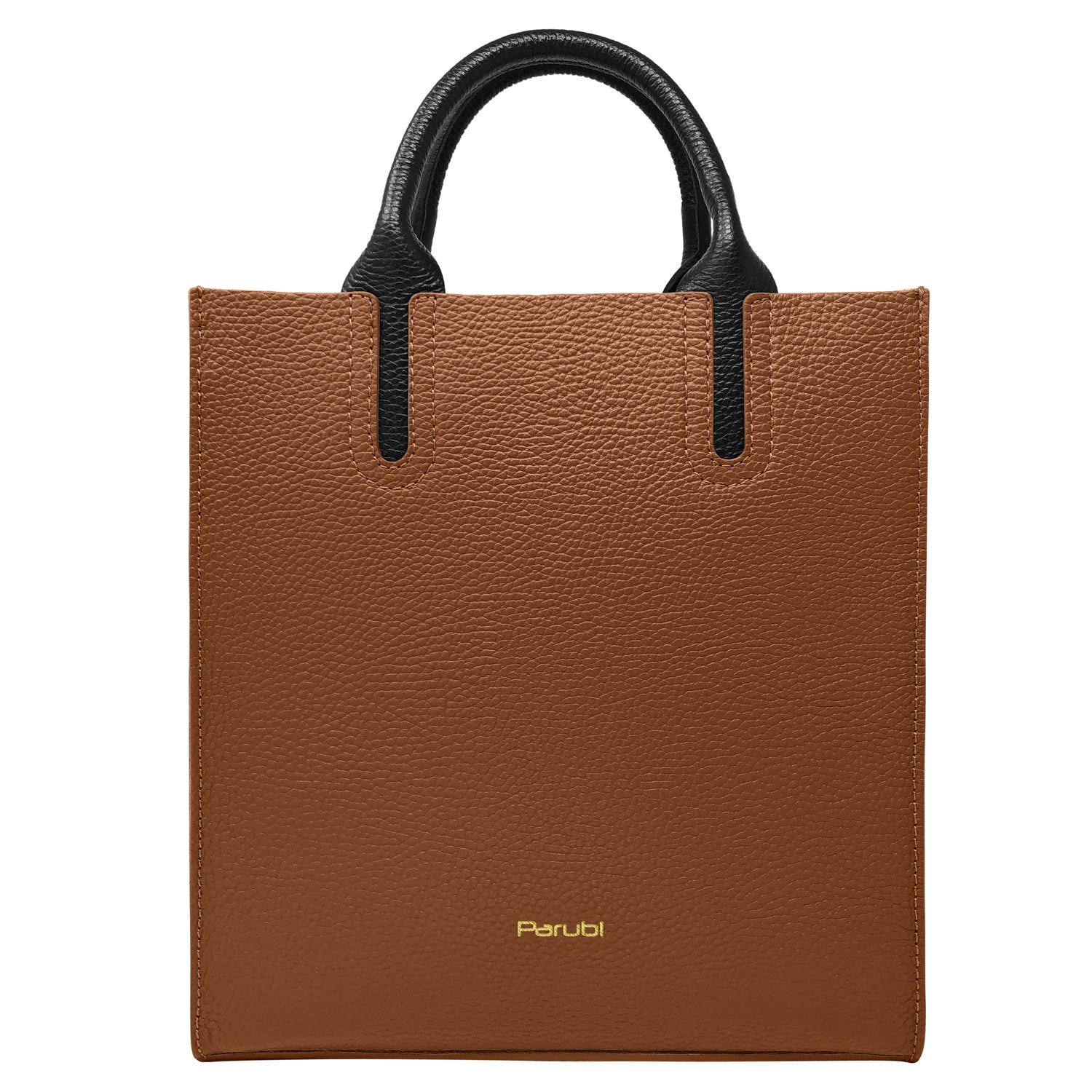 Borsa Donna a Mano con Tracolla, In Vera Pelle Morbida, Made in Italy, Modello Clizia Parubi Borse Marrone Chiaro - vista 113