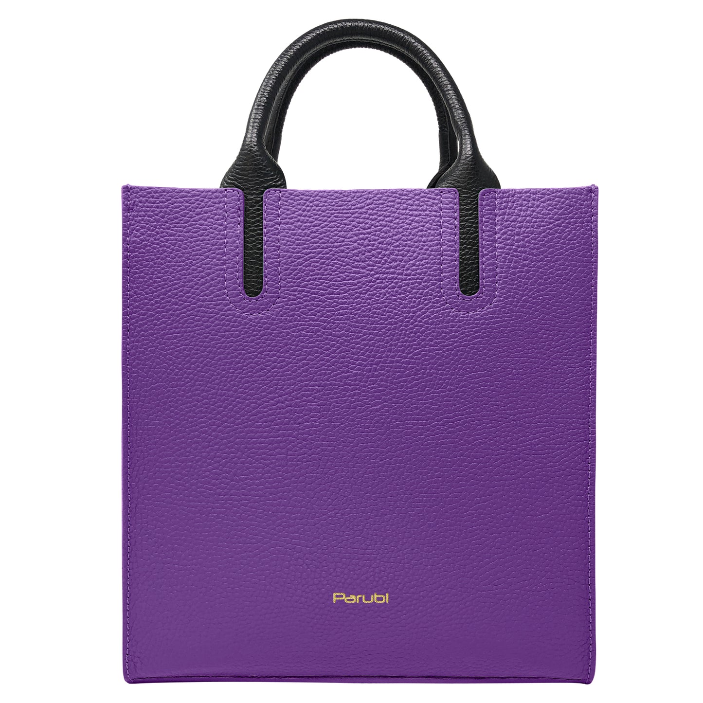 Borsa Donna a Mano con Tracolla, In Vera Pelle Morbida, Made in Italy, Modello Clizia Parubi Borse Viola - vista 169