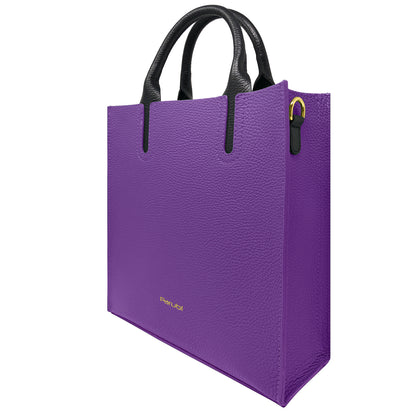 Borsa Donna a Mano con Tracolla, In Vera Pelle Morbida, Made in Italy, Modello Clizia Parubi Borse - vista 170