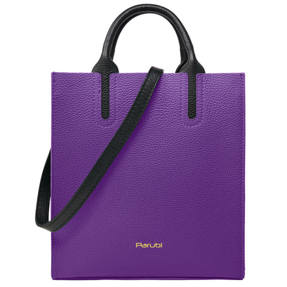 Borsa Donna a Mano con Tracolla, In Vera Pelle Morbida, Made in Italy, Modello Clizia Parubi Borse - vista 173