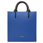 Borsa Donna a Mano con Tracolla, In Vera Pelle Morbida, Made in Italy, Modello Clizia Parubi Borse Bluette - vista 185