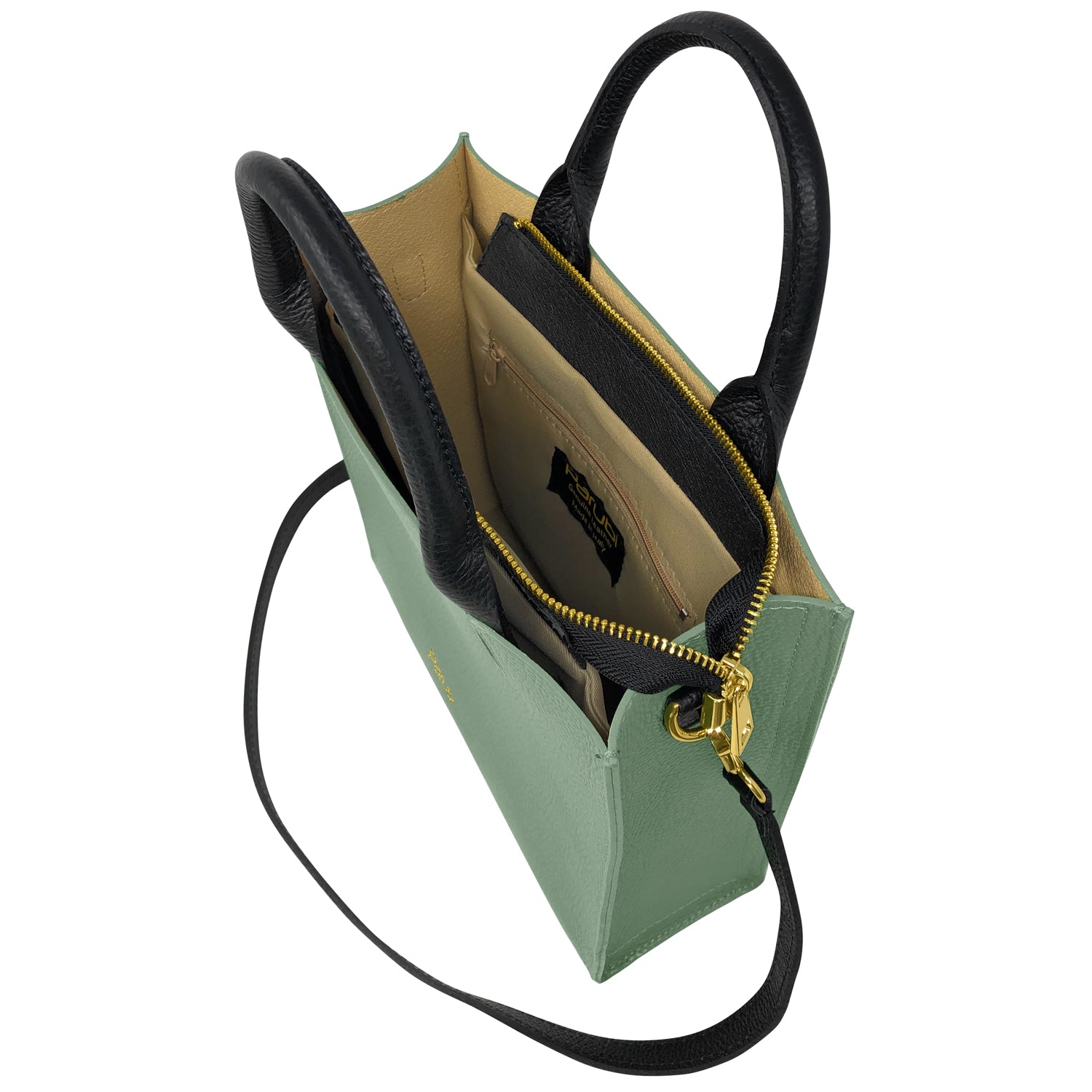 Borsa Donna a Mano con Tracolla, In Vera Pelle Morbida, Made in Italy, Modello Clizia Parubi Borse - vista 47
