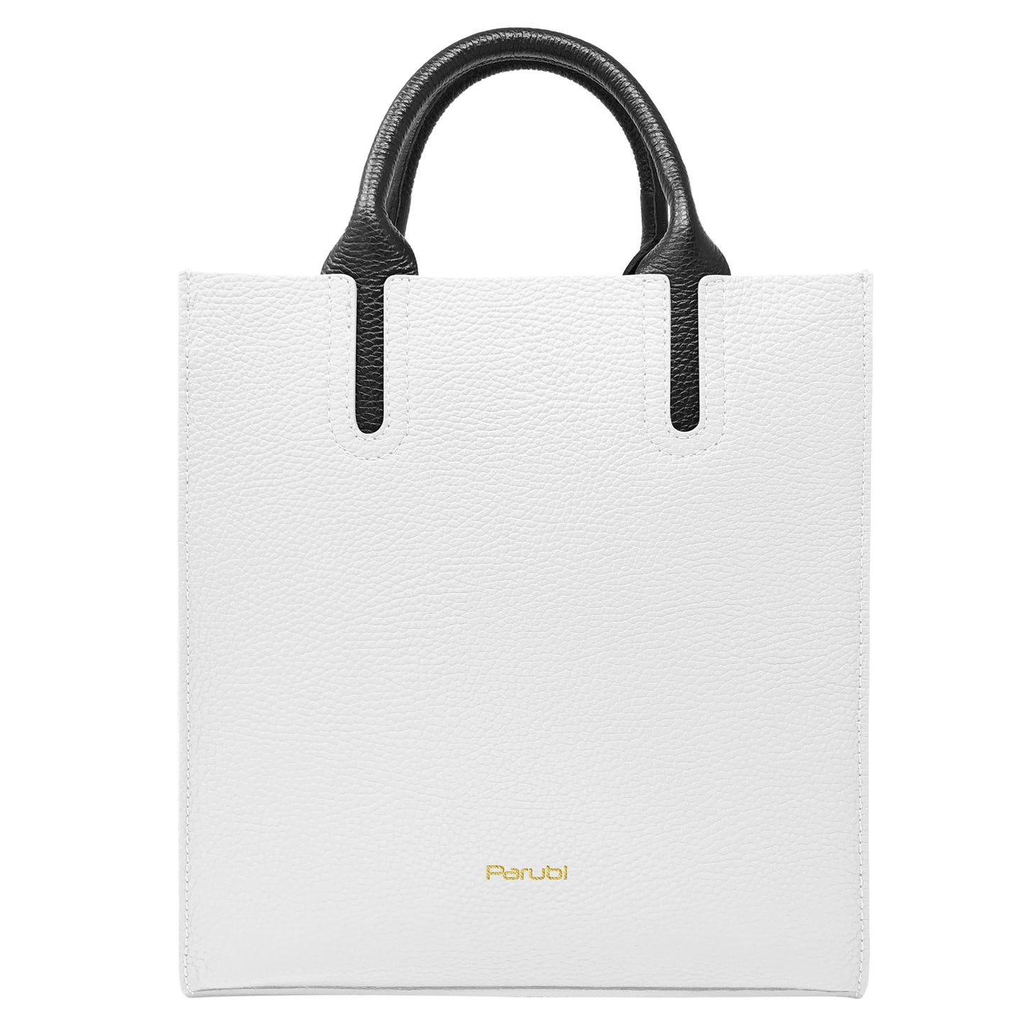 Borsa Donna a Mano con Tracolla, In Vera Pelle Morbida, Made in Italy, Modello Clizia Parubi Borse Bianco - vista 9