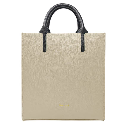 Borsa Donna a Mano con Tracolla, In Vera Pelle Morbida, Made in Italy, Modello Clizia Parubi Borse Sabbia - vista 57