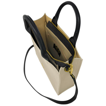 Borsa Donna a Mano con Tracolla, In Vera Pelle Morbida, Made in Italy, Modello Clizia Parubi Borse - vista 63