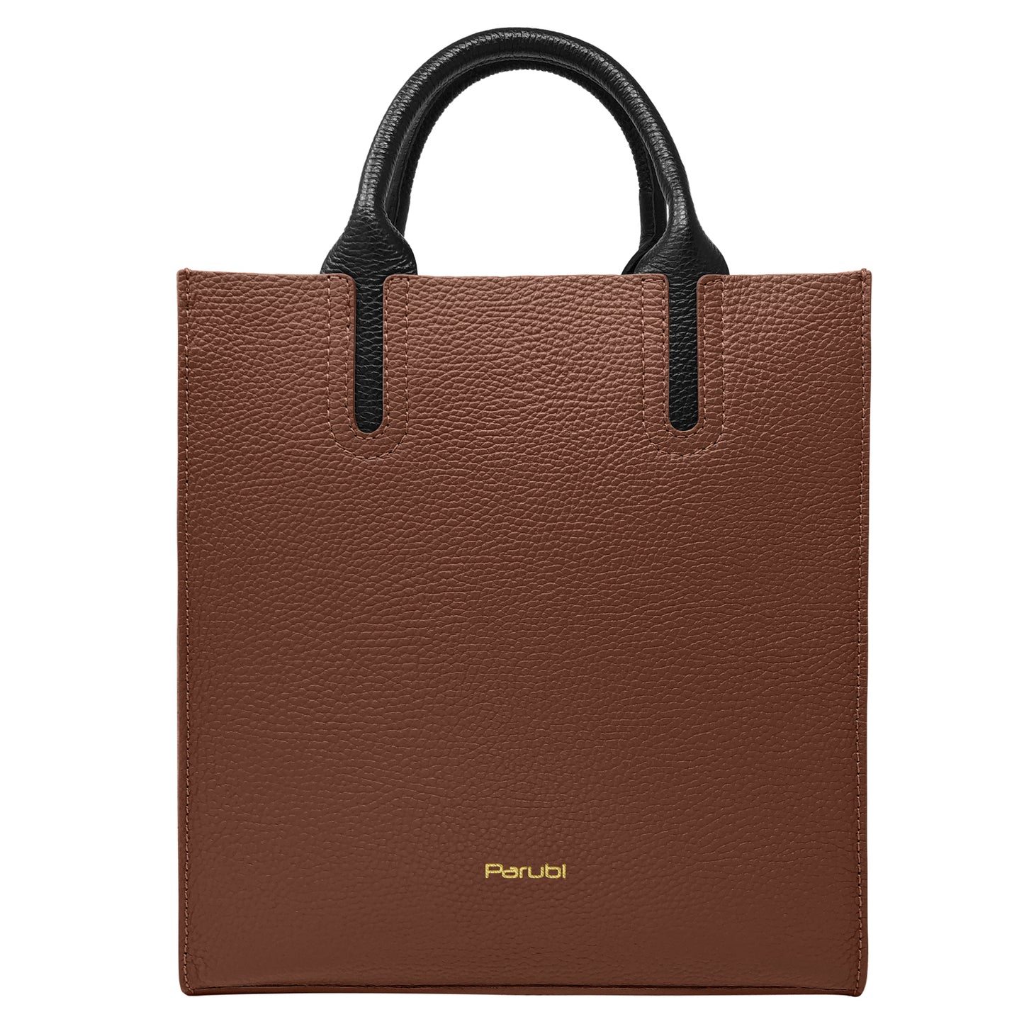 Borsa Donna a Mano con Tracolla, In Vera Pelle Morbida, Made in Italy, Modello Clizia Parubi Borse Marrone - vista 105