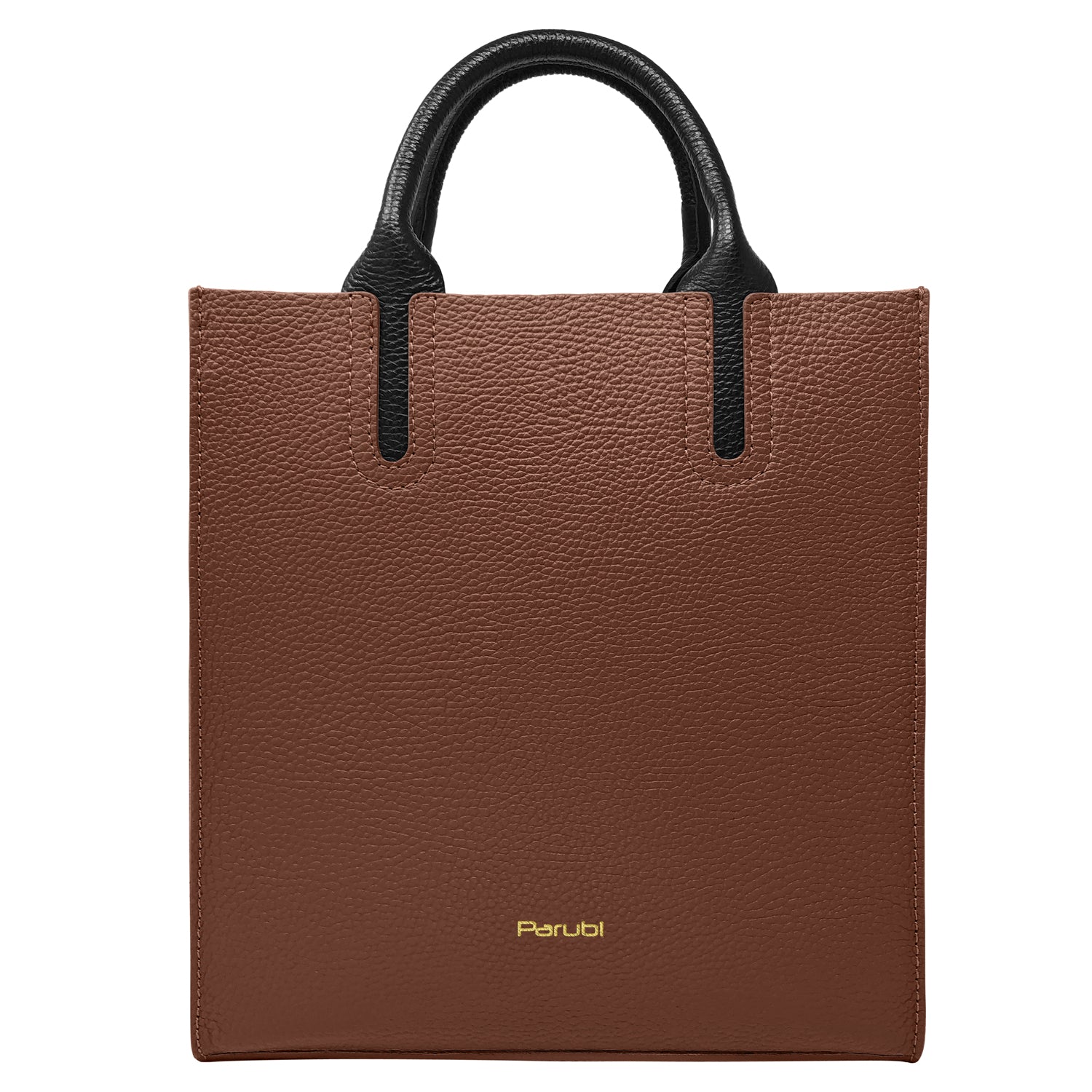 Borsa Donna a Mano con Tracolla, In Vera Pelle Morbida, Made in Italy, Modello Clizia Parubi Borse Marrone - vista 105