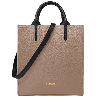 Borsa Donna a Mano con Tracolla, In Vera Pelle Morbida, Made in Italy, Modello Clizia Parubi Borse - vista 133