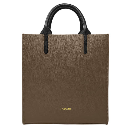 Borsa Donna a Mano con Tracolla, In Vera Pelle Morbida, Made in Italy, Modello Clizia Parubi Borse Fango - vista 97