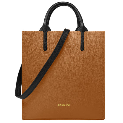 Borsa Donna a Mano con Tracolla, In Vera Pelle Morbida, Made in Italy, Modello Clizia Parubi Borse - vista 125