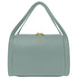 Borsa Donna a Mano con Tracolla, In Vera Pelle Morbida, Made in Italy, Modello Anette Parubi Borse Grigio Azzurro - vista 71