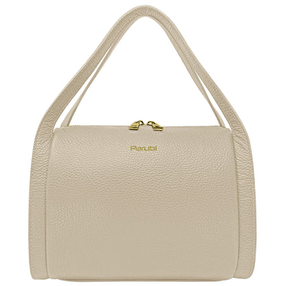 Borsa Donna a Mano con Tracolla, In Vera Pelle Morbida, Made in Italy, Modello Anette Parubi Borse Sabbia - vista 78