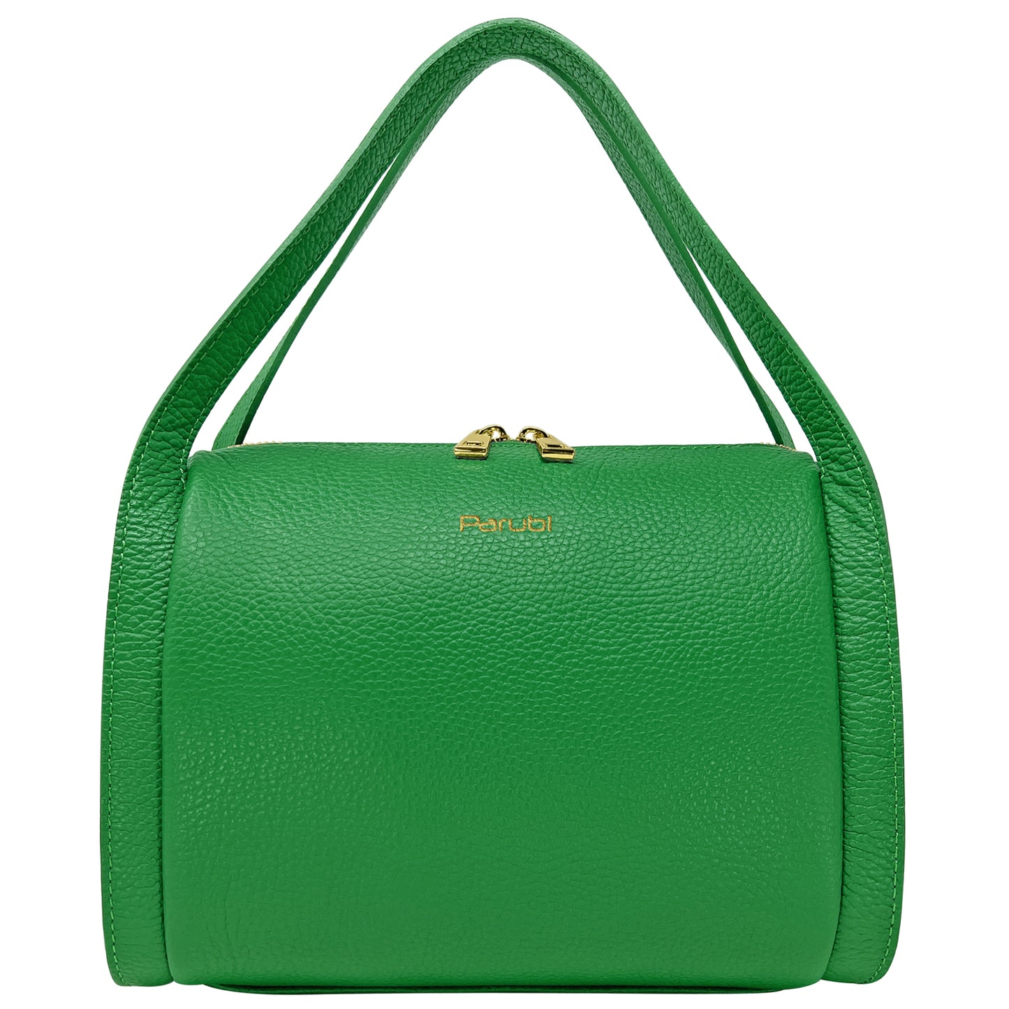 Borsa Donna a Mano con Tracolla, In Vera Pelle Morbida, Made in Italy, Modello Anette Parubi Borse Verde - foto prodotto