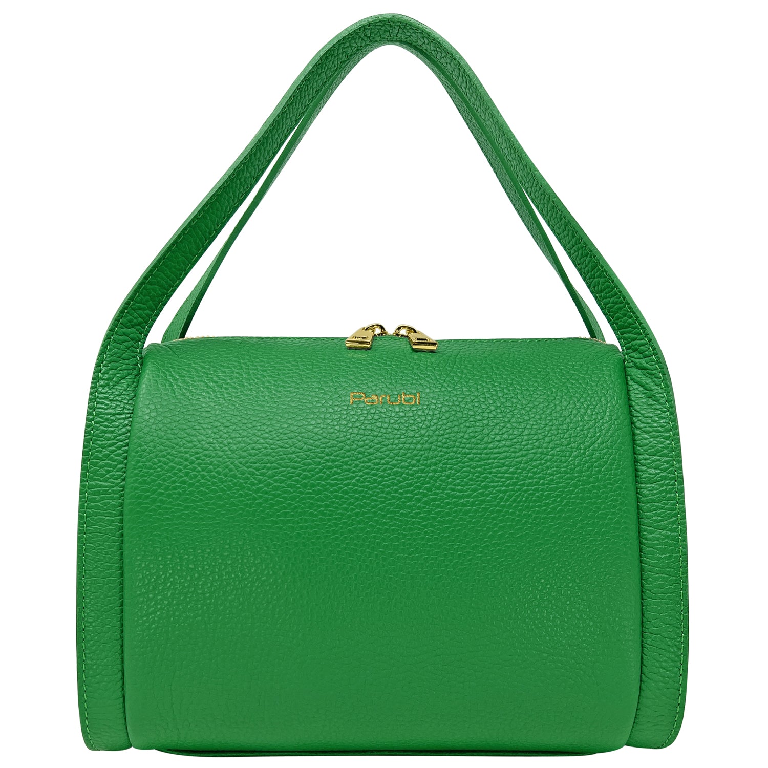 Borsa Donna a Mano con Tracolla, In Vera Pelle Morbida, Made in Italy, Modello Anette Parubi Borse Verde - foto prodotto
