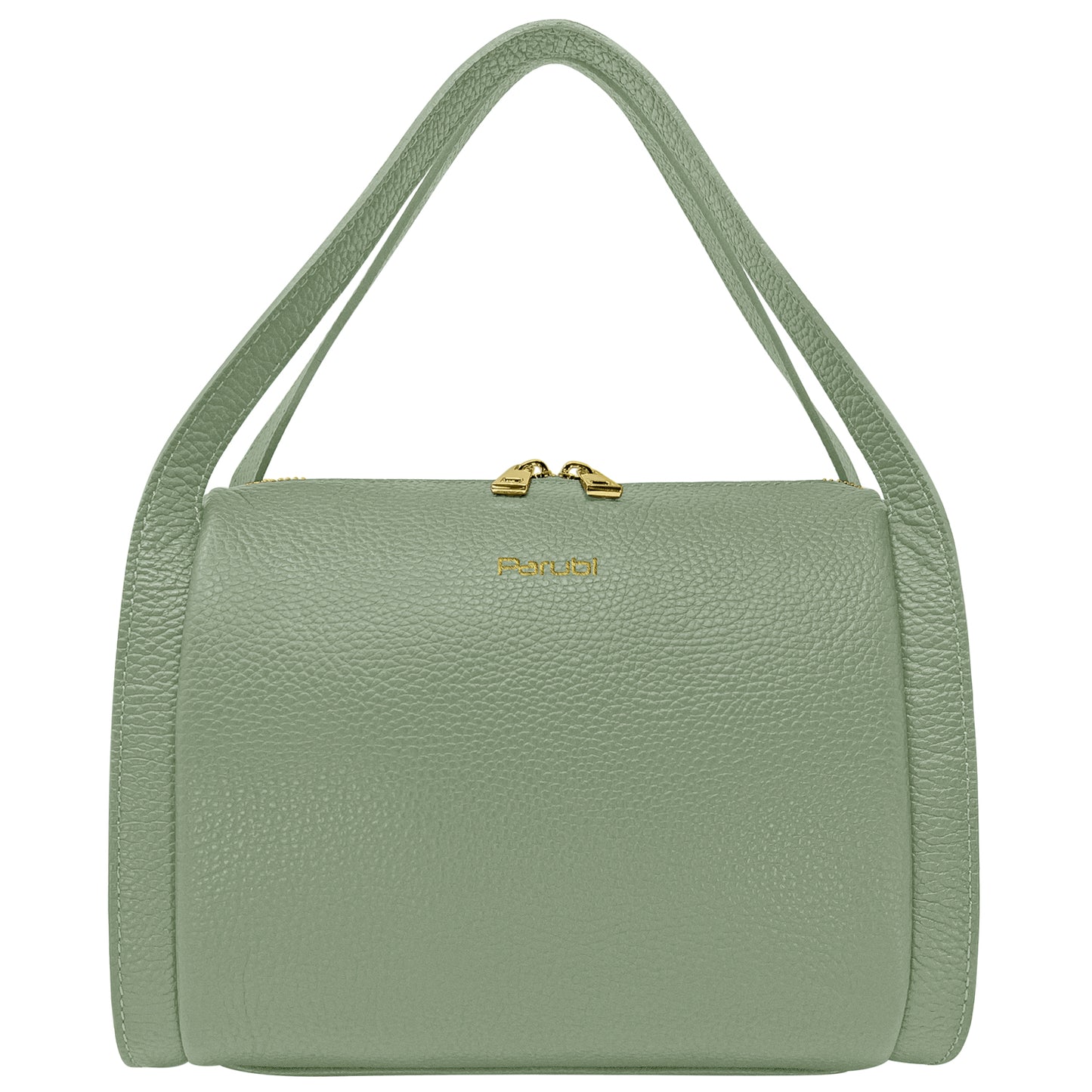 Borsa Donna a Mano con Tracolla, In Vera Pelle Morbida, Made in Italy, Modello Anette Parubi Borse Verde Salvia - vista 64