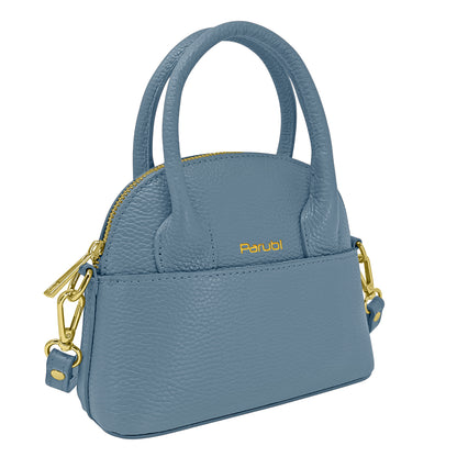 Borsa Donna Piccola a Mano con Tracolla, In Vera Pelle, Made in Italy, Modello Deva Parubi Borse - vista 8
