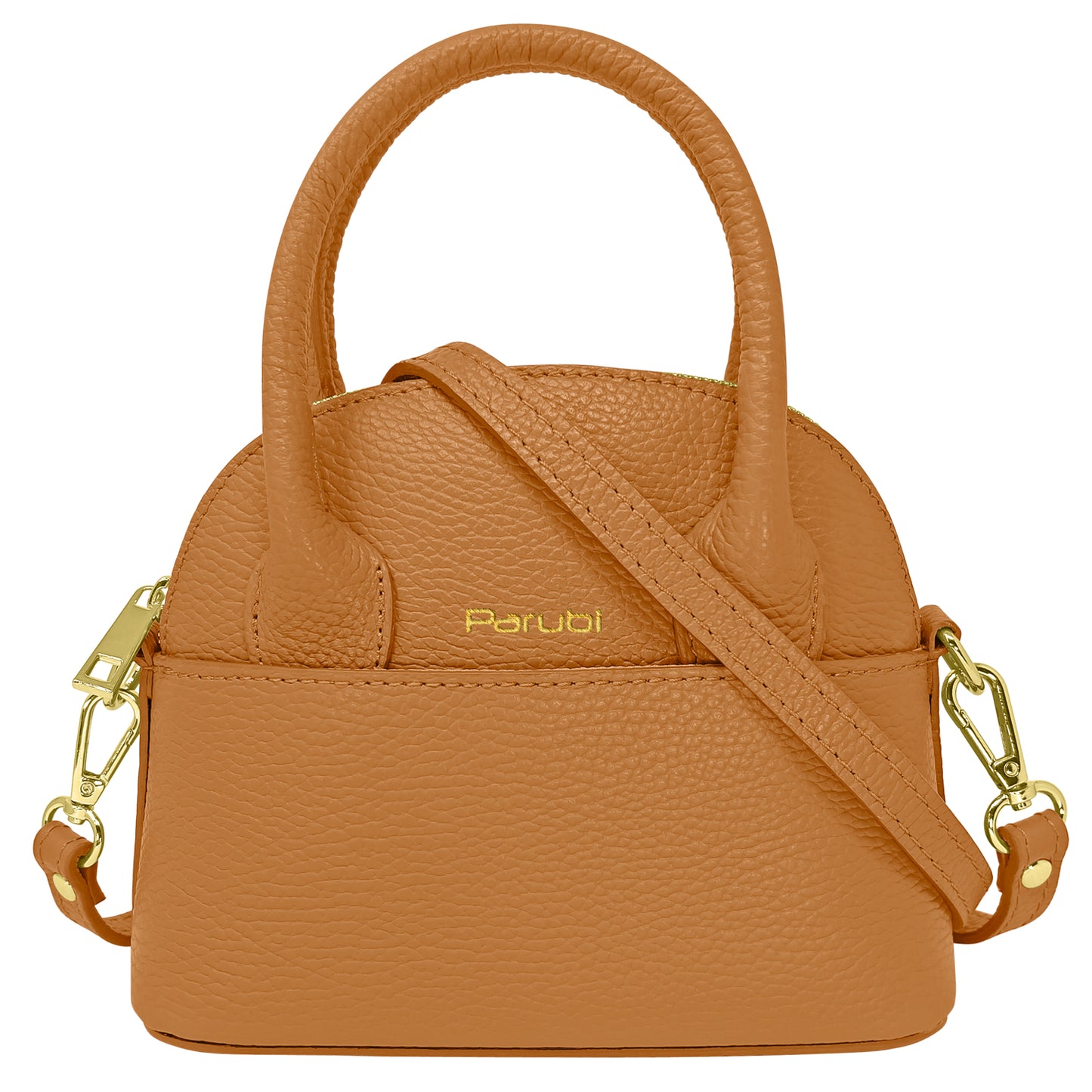 Borsa Donna Piccola a Mano con Tracolla, In Vera Pelle, Made in Italy, Modello Deva Parubi Borse Cuoio - vista 13