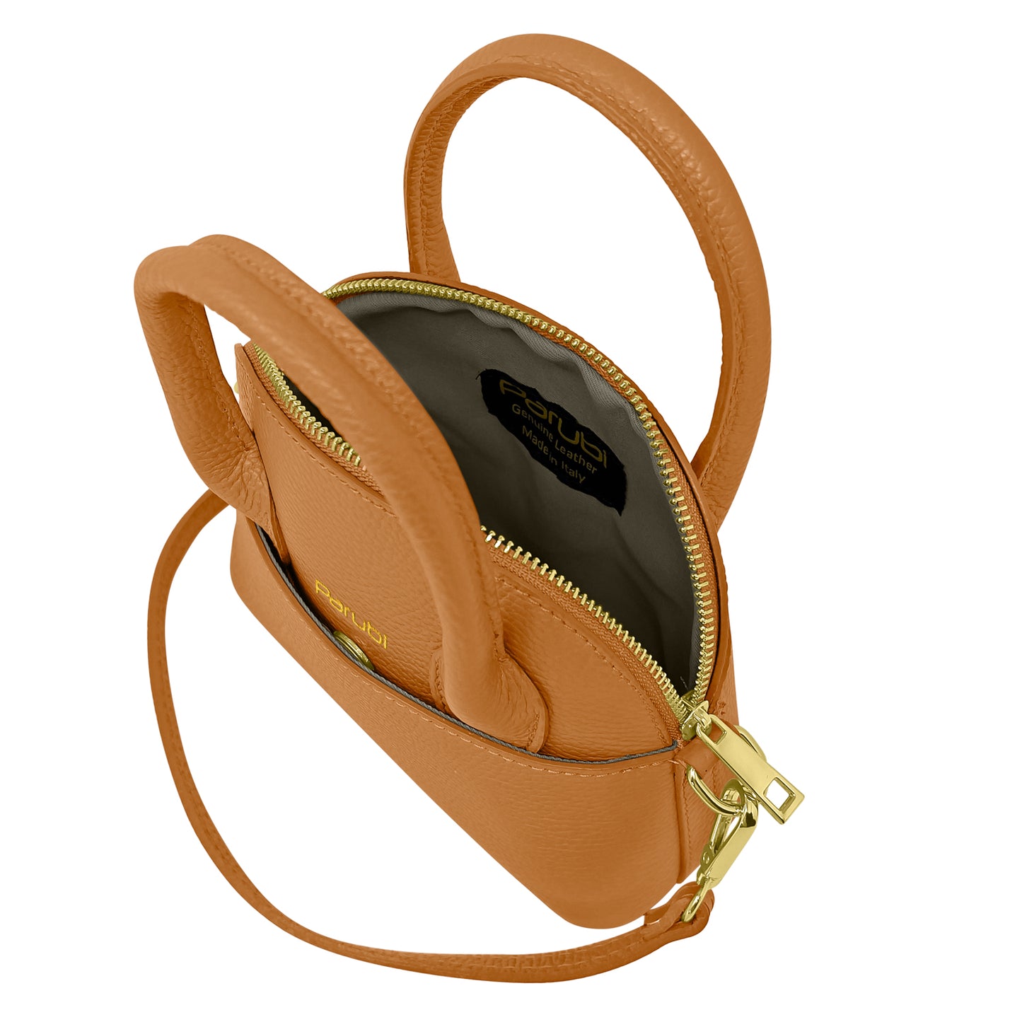 Borsa Donna Piccola a Mano con Tracolla, In Vera Pelle, Made in Italy, Modello Deva Parubi Borse - vista 18