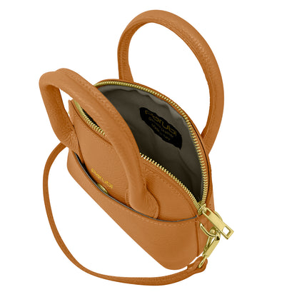 Borsa Donna Piccola a Mano con Tracolla, In Vera Pelle, Made in Italy, Modello Deva Parubi Borse - vista 18