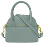 Borsa Donna Piccola a Mano con Tracolla, In Vera Pelle, Made in Italy, Modello Deva Parubi Borse Grigio Azzurro - vista 61