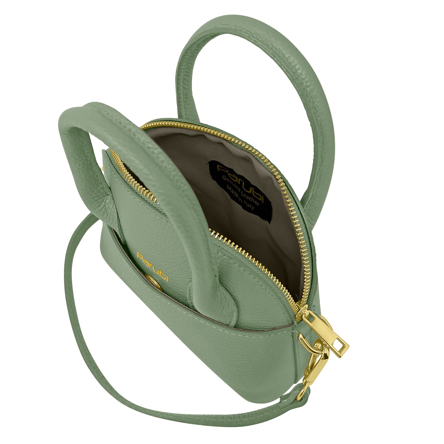 Borsa Donna Piccola a Mano con Tracolla, In Vera Pelle, Made in Italy, Modello Deva Parubi Borse - vista 24