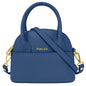 Borsa Donna Piccola a Mano con Tracolla, In Vera Pelle, Made in Italy, Modello Deva Parubi Borse Blu Jeans - vista 91