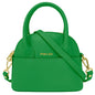 Borsa Donna Piccola a Mano con Tracolla, In Vera Pelle, Made in Italy, Modello Deva Parubi Borse Verde Bottiglia - vista 25
